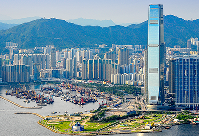 Panorama of Kowloon peninsula